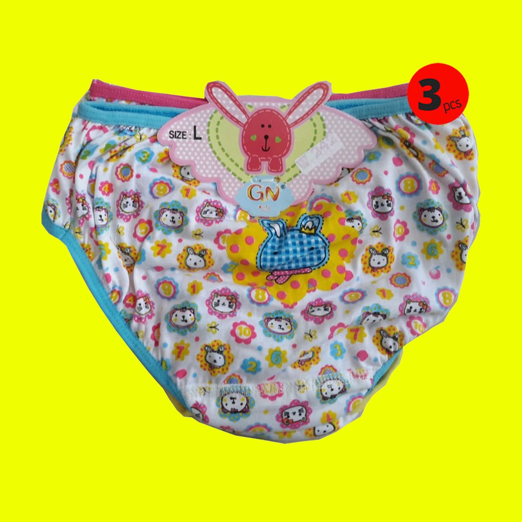 3 Pcs Celana Dalam Anak Perempuan Panty Anak By Golden 3 Pcs Celana Dalam Anak Perempuan Panty Anak By Golden