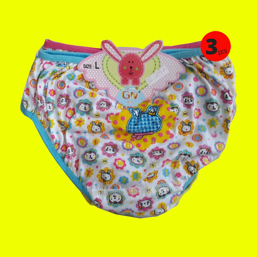 3 Pcs Celana  Dalam Anak  Perempuan Panty Anak  By Golden 