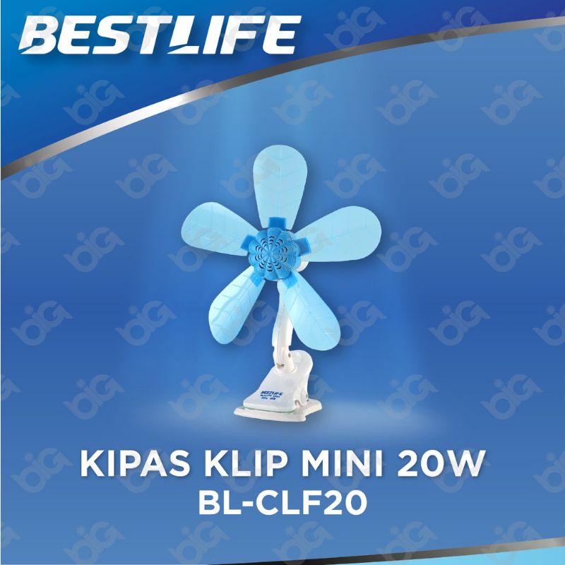 KIPAS ANGIN JEPIT , Gantung  , BESTLIFE MINI CLIP FAN BL CLF 20 Wat 25 Wat 3IN1