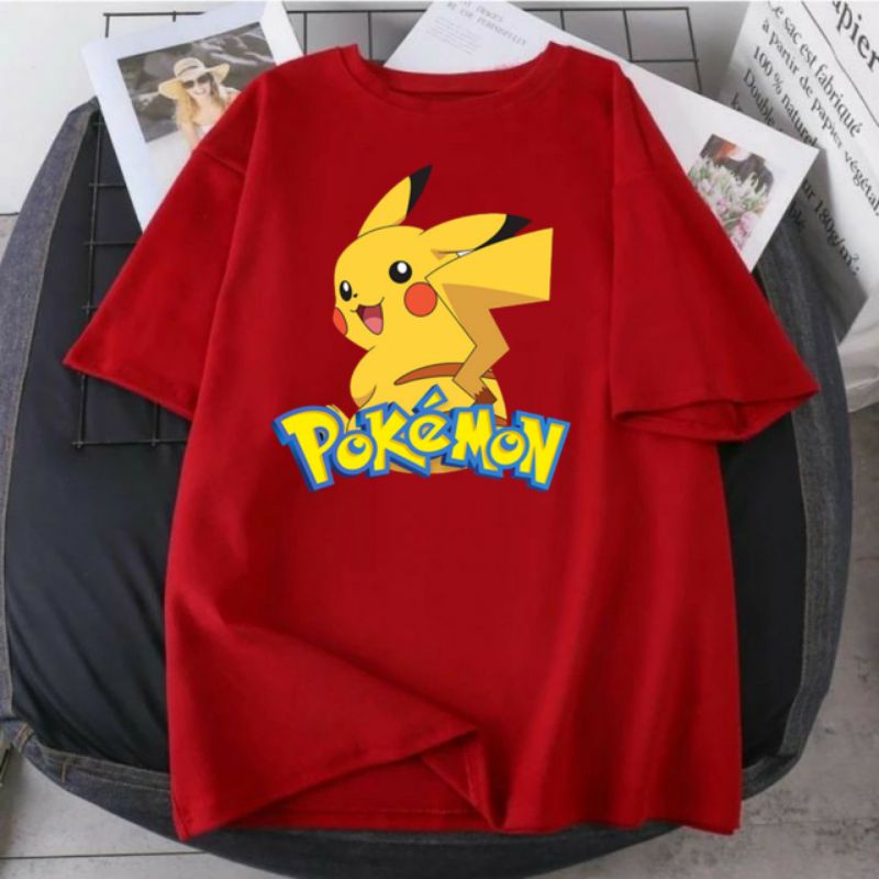 baju kaos anak anak pokemon go bahan  cotyon