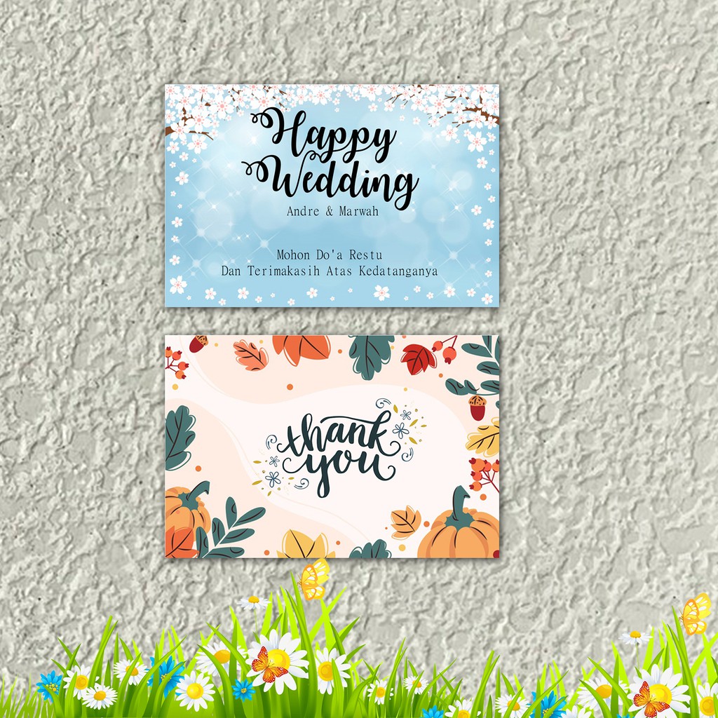 

(FREE DESAIN) - THAKYOU CARD - LABEL TERIMA KASIH - THANKS CARD - Label Souvernir