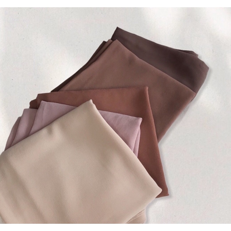 Kerudung Pashmina Ceruty Babydoll Premium 175 x 75  Oxa.label