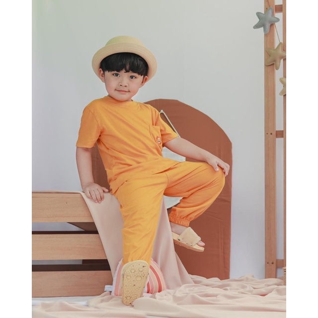 BEE - Set Jojo Unisex Anak / Setelan Jogger Anak - Setelan Anak Smilee Jojo Usia 1-6 Tahun