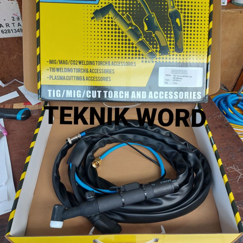 STANG LAS ARGON WP 26V CALDWELL 4 METER / STANG LAS TIG ARGON WP26V 4METER