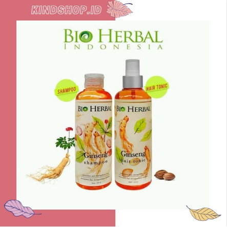 KINDSTORE❤ | Bio Herbal Ginseng Shampoo / Hair Tonic BPOM Paket Perawatan Rambut