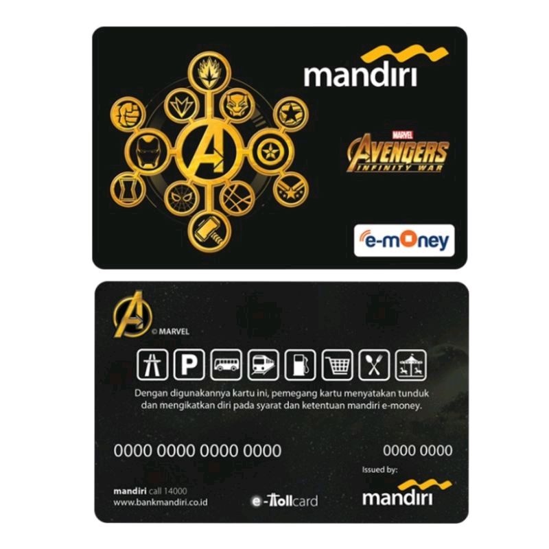 Mandiri e-Money LOGO AVENGERS INVINITY WARS