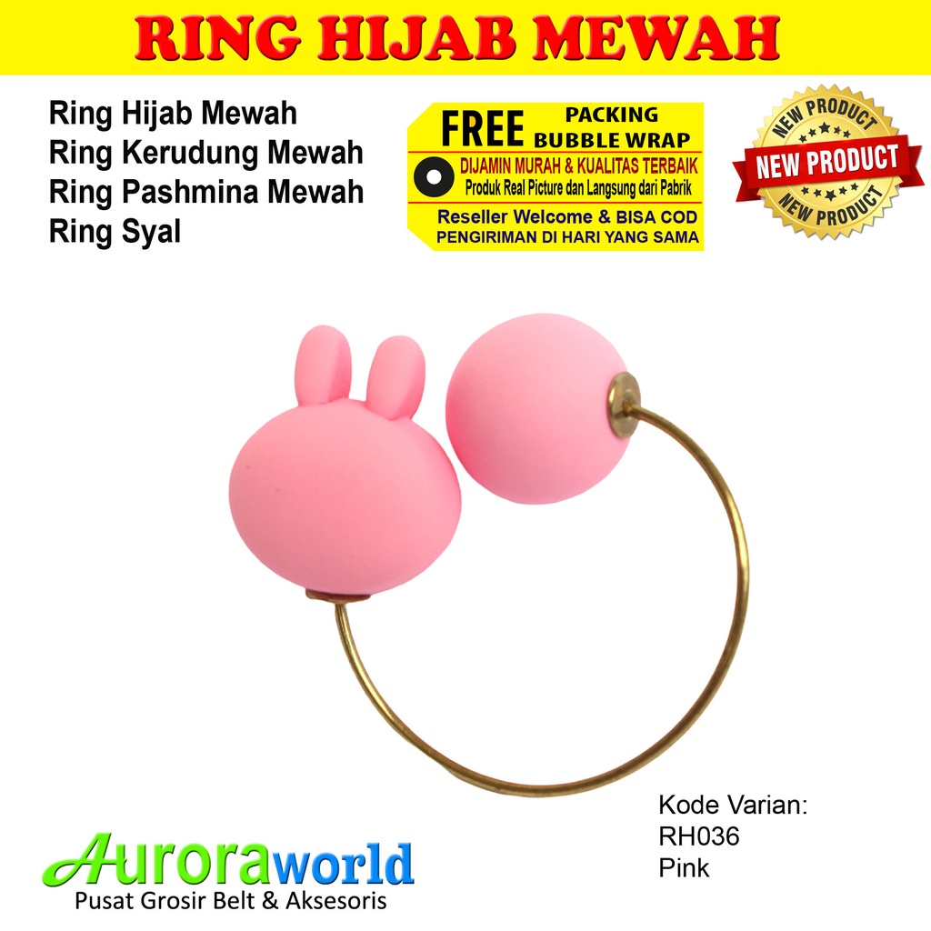 AURORAWORLD Ring kerudung ring hijab ring syal ring jilbab Terbaru bisa COD