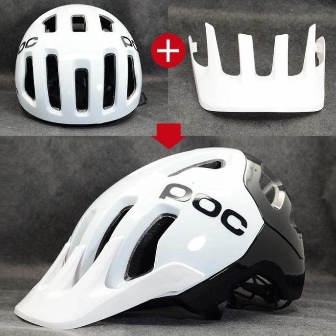 HELM SEPEDA BALAP 2IN1 POC HELMET TECTAL ROAD MTB GRAVEL XC WHITE ACM