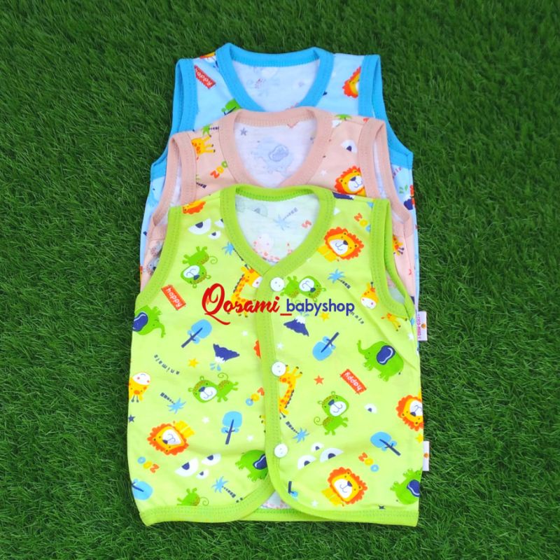 CIKO MIKO 3 pcs Baju Kancing Buntung Bayi Uk M, L SNI