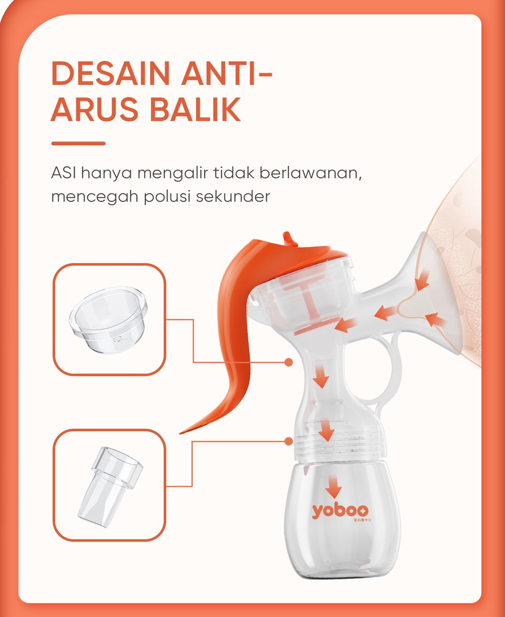 Jual Yoboo Pompa Asi Manual Berkualitas BPA Free Bonus Free 5pcs