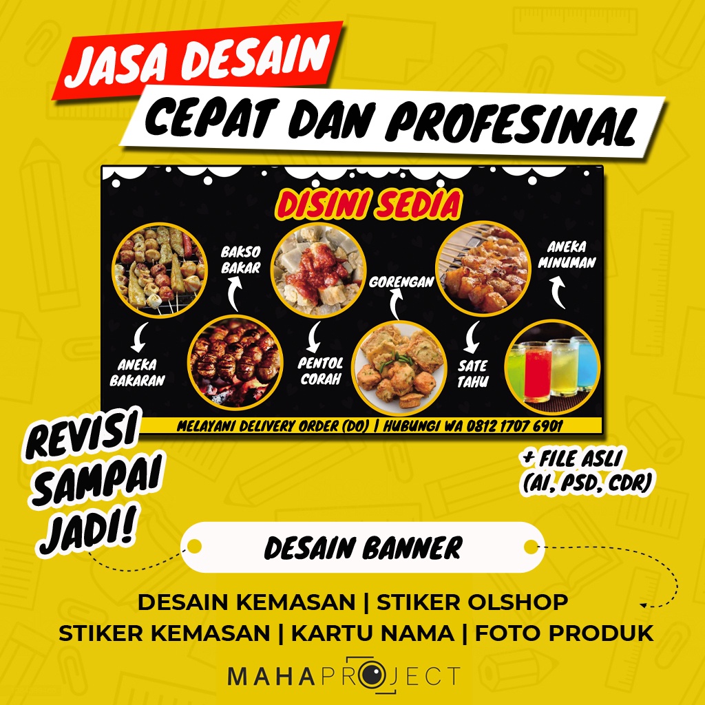 Jual [CEPAT & PROFESIONAL] JASA DESAIN BANNER USAHA, BANNER KEGIATAN