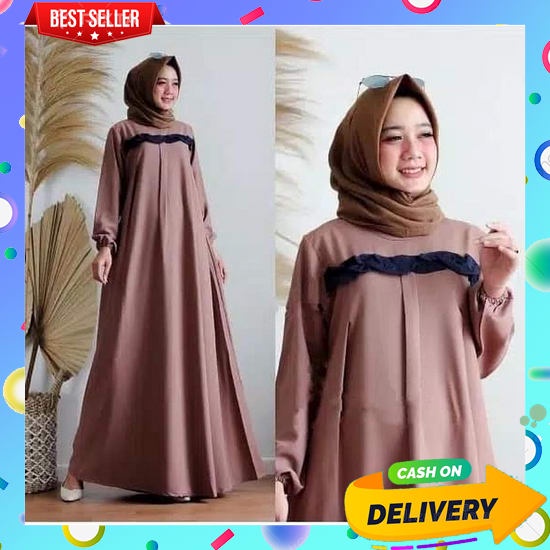 Promo Shiraaz Syari Gamis Wanita Dewasa Terbaru 2022 Elegan Murah Tapi Mewah Gamis Wanita Syari Keki