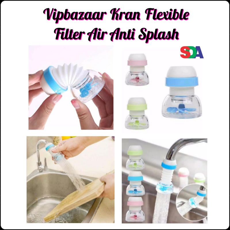 Flexible Saringan Air Baling Baling Anti Splash + Klem