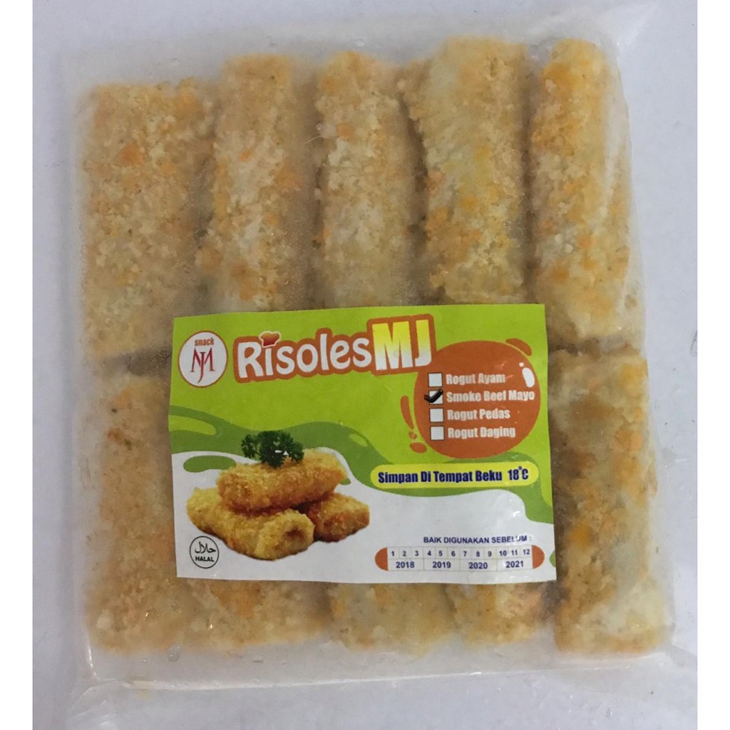 

risoles mj isi 10 pcs isi rogut ayam