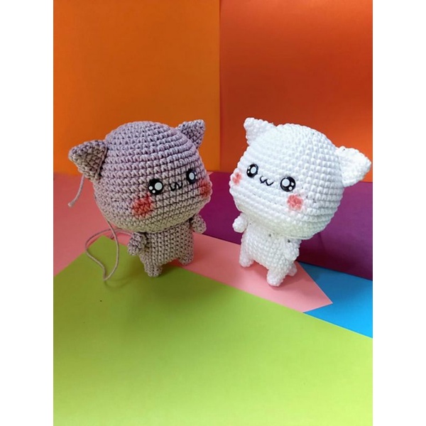 Amigurumi Mochi Mochi Cat / Boneka Rajut Amigurumi lucu