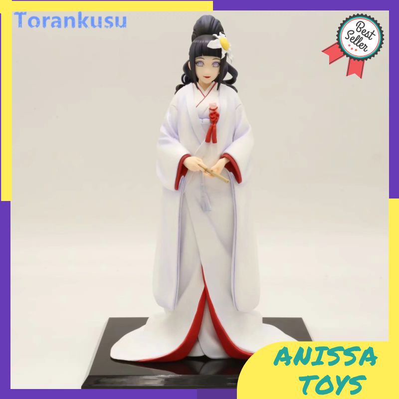 Action Figure Naruto Set Figur Anime Naruto Hyuuga Hinata Action Figure White Kimono Muku PVC Hot