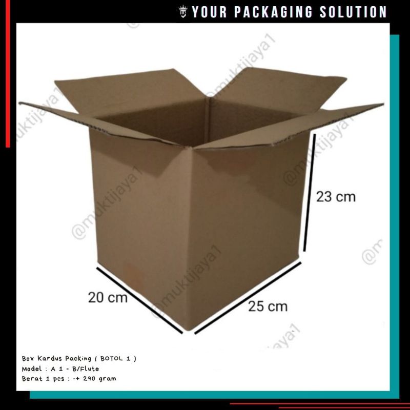 

Box Botol 1 • 20x25x23cm • Kotak/ Kardus/ Karton