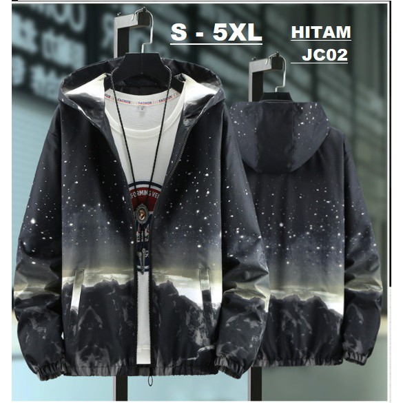 Jaket Printed Unisex Windbreaker JC