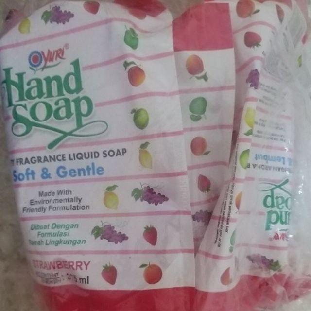 Hand Soap Yuri Strawberry Refill 375 Ml