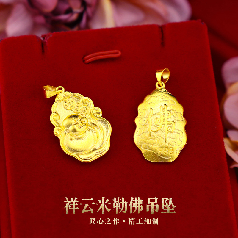 Xiangyun Maitreya Buddha Money Drawing Pi Xiu 916 Kalung Emas Untuk Wanita