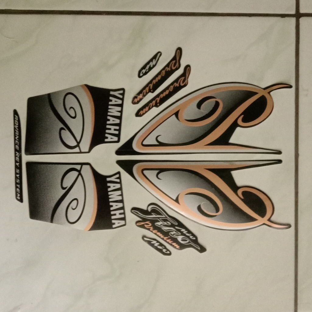stiker motor yamaha fino premium 2021 hitam