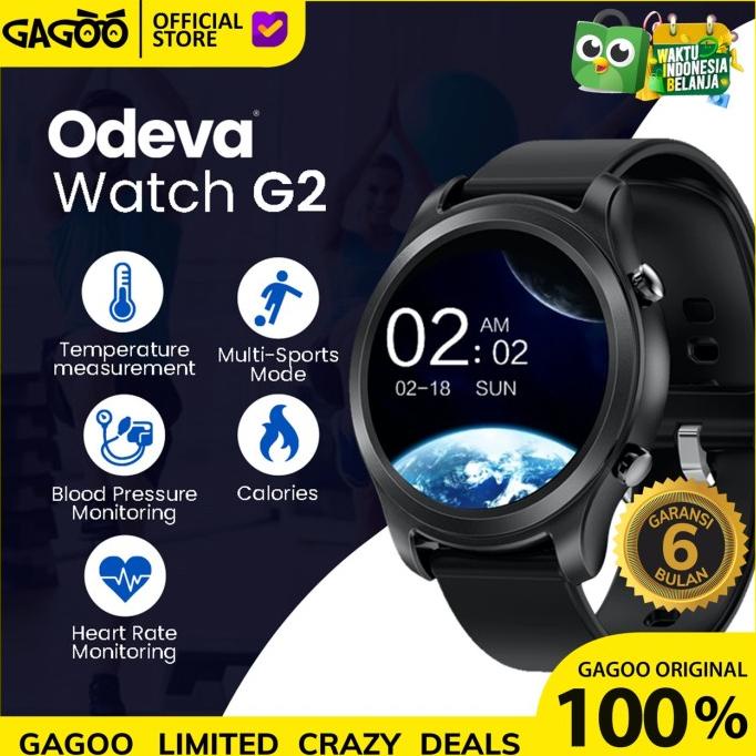 Smartwatch thermometer alert suhu tubuh [ORIGINAL] - Odeva Watch G2