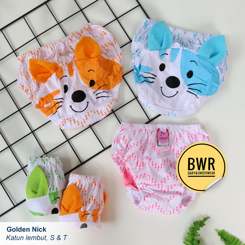 [ 6pc ] CD Golden Nick KUPING | Celana Dalam Anak 2-4 Tahun GN KUPING - Bwr
