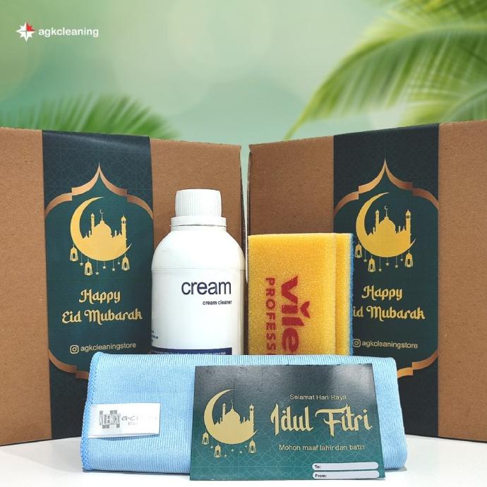 

Hampers Lebaran - Pembersih Kerak Kaca - Cairan Pembersih (Parsel C)