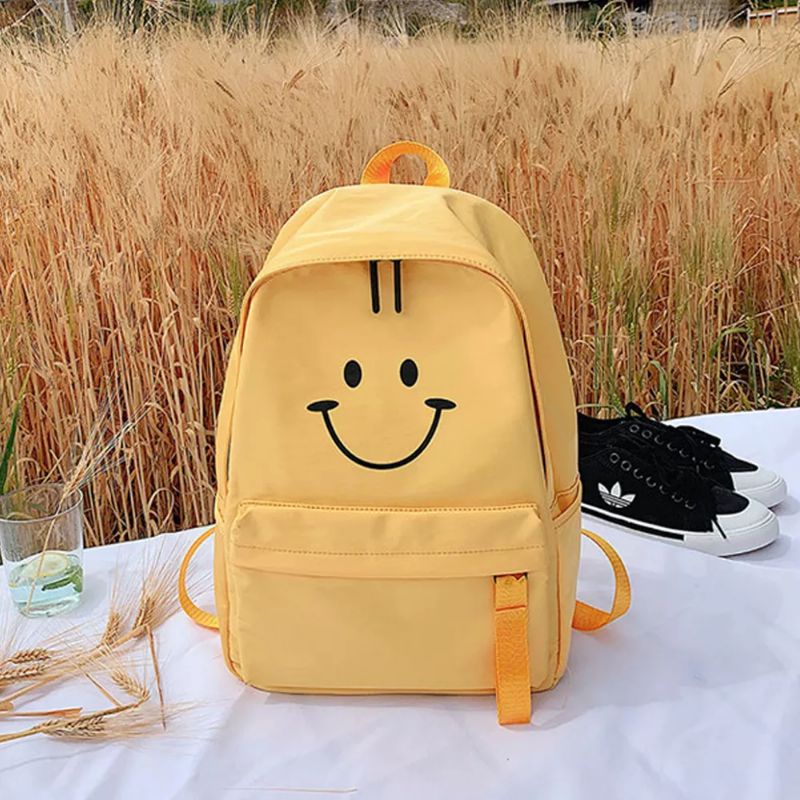 Tas Anak sekolah TK/SD/SMP Baby Bag Tas Ransel Anak Sekolah Karakter perempuan Tas Karakter Emoji