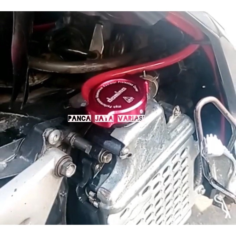 Tutup Radiator Mesin Tutup Cap Radiator Full CNC Warna Universal Vario Nmax ,Aerox ,Pcx ,Cbr Dan Motor Lain Nya