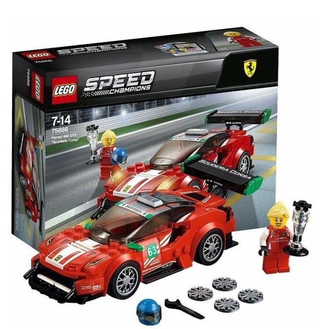 =====] LEGO Speed Champions-75886 Ferrari 488 GT3 Scuderia Corsa Car Champion
