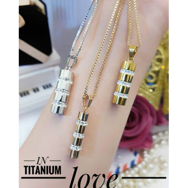 Kalung Tabung Titanium