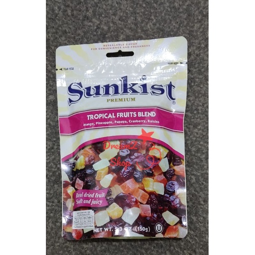 Jual Sunkist Dried Fruits Tropical Fruits Blend 150g / buah kering