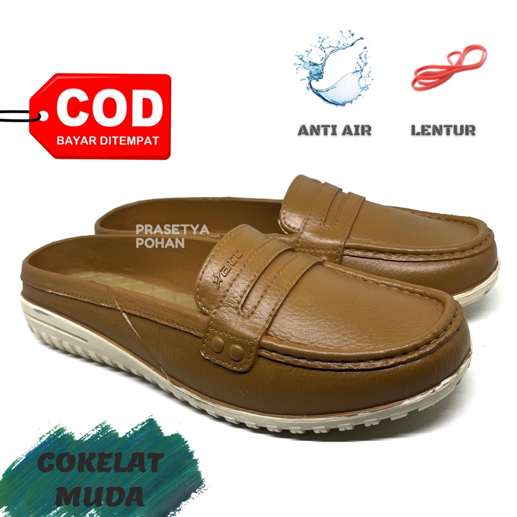 Sepatu Karet Wanita Anti Air dan Awet - Sepatu Slop Wanita - Slip On Wanita