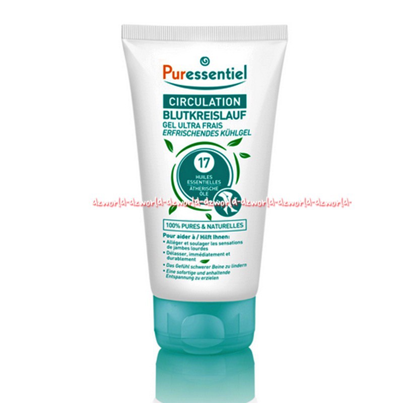 Puressentiel Circulation Gel Ultra Frais 125gr Gel Untuk Kaki Yang Lelah Pegal Capek