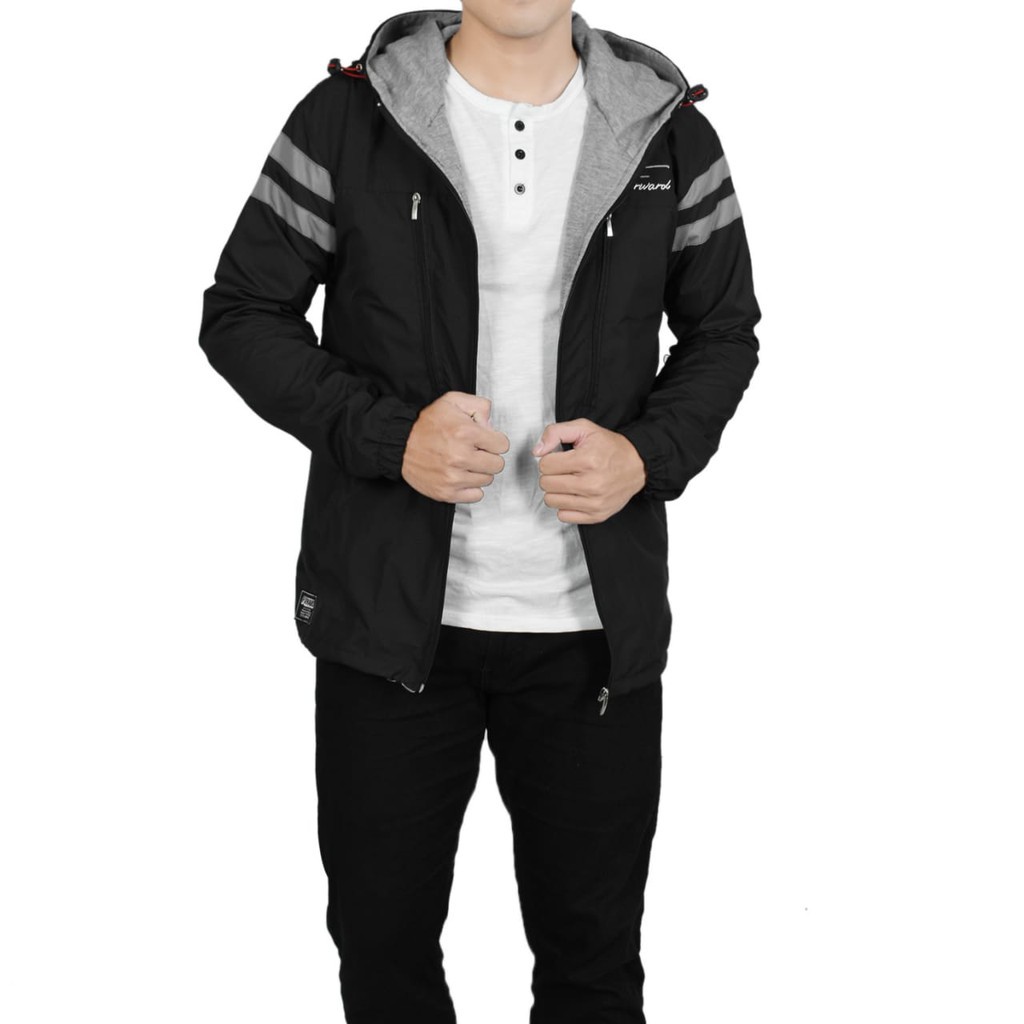 JAKET GUNUNG PARASUT PARKA PRIA MOTOR TRAINING FORWARD ORIGINAL