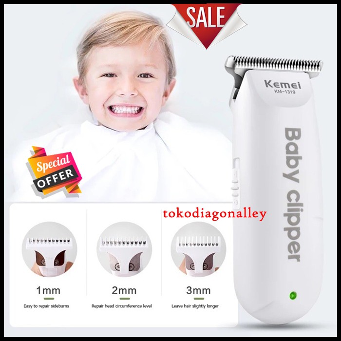 Clipper Rambut Bayi Anak Alat Cukur Kemei Mini USB Baterei