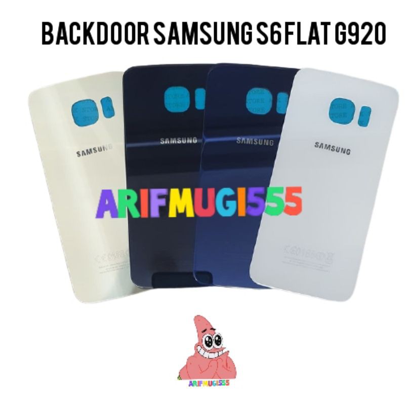 BACKDOOR BACKCOVER TUTUP BELAKANG CESING SAMSUNG GALAXY S6 FLAT G920 ORIGINAL