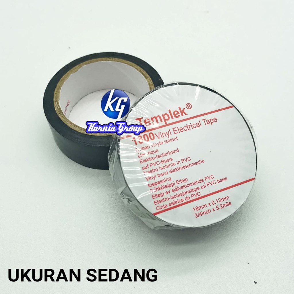 ISOLASI LISTRIK TEMPLEK HITAM SOLASI BUAT KABEL ELEKTRICAL TAPE SUPER LENGKET SOLATIP LAKBAN CABLE