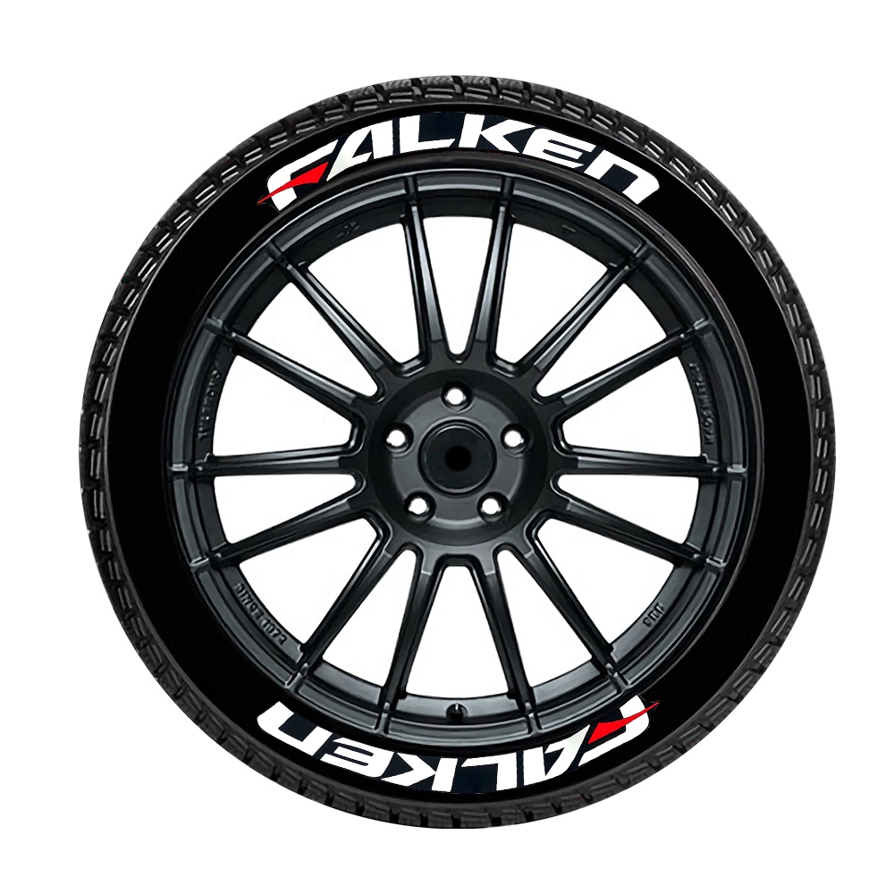 1 Set Stiker Karet Tulisan Falken Siam Untuk Dekorasi Velg Mobil 1