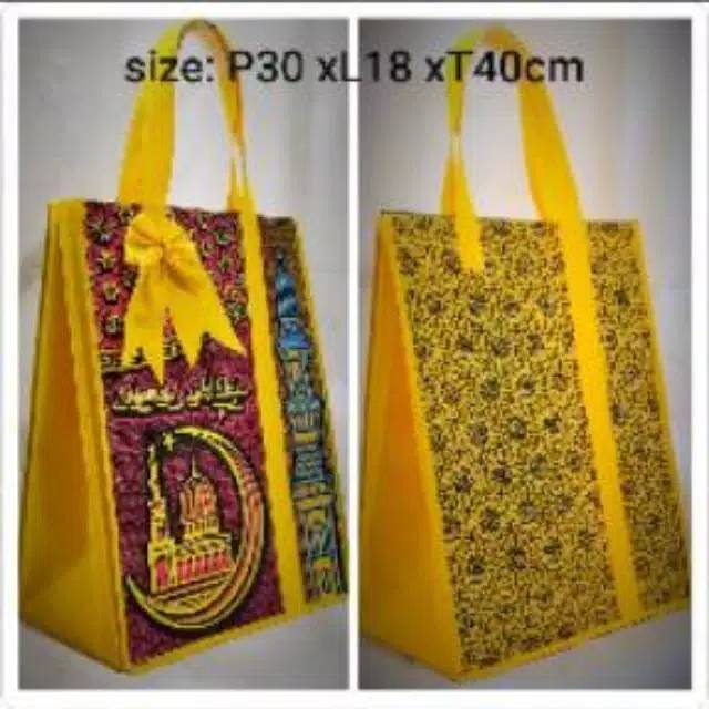 Tas lebaran IDUL FITRI  batik mewah besar(0601)