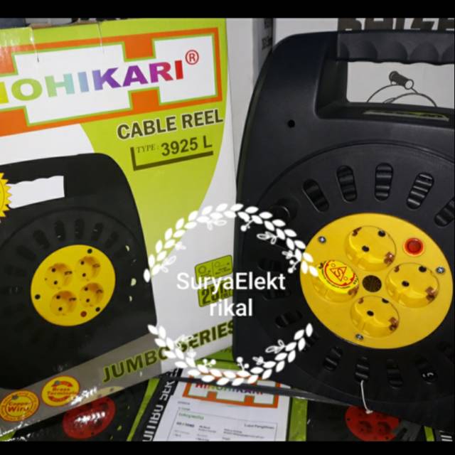 Kabel Roll Hinohikari 25m HH 3925L - Kabel Gulung 25 meter - Kabel Listrik 25 M