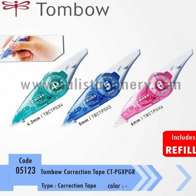 

Best Produk] Correction Tape Tombow Ct-Pgxpgr - 4.2 Mm