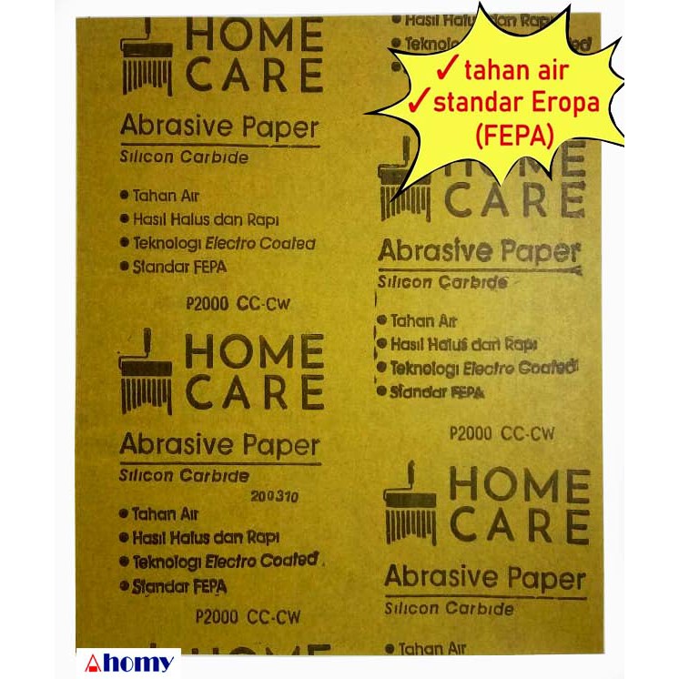 amplas kertas grit 2000 homecare rempelas abrasive paper