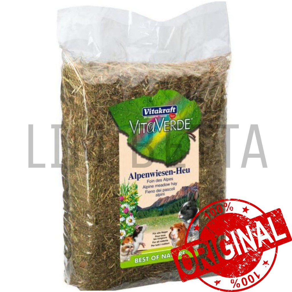 VITA VERDE ALPINE HERBAL HAY 1 KG / MAKANAN KELINCI DAN RODENT