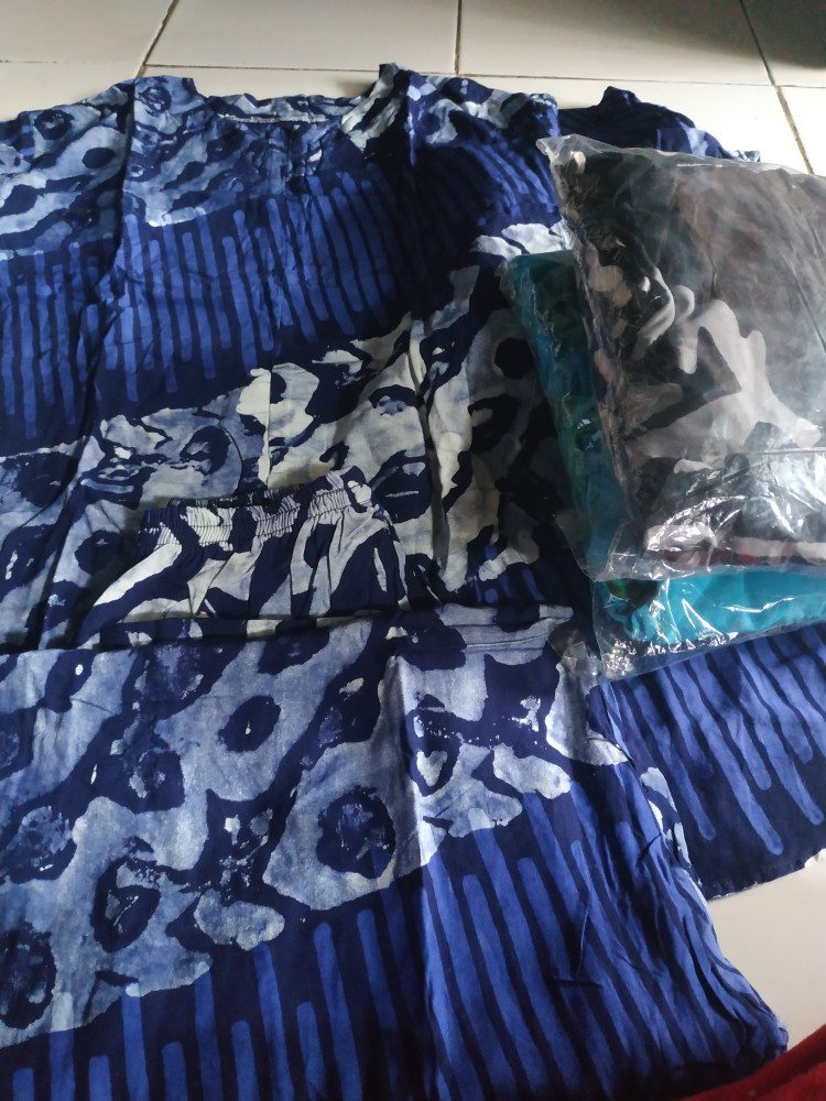 Gamis Batik Busana Muslim Baju Wanita