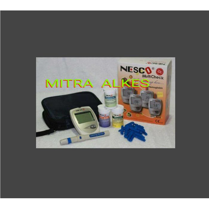 NESCO MultiCheck 3in1 Glucose - Cholestrol - Uric acid d. ALAT GCU NESCO Multi Check 3 in 1.