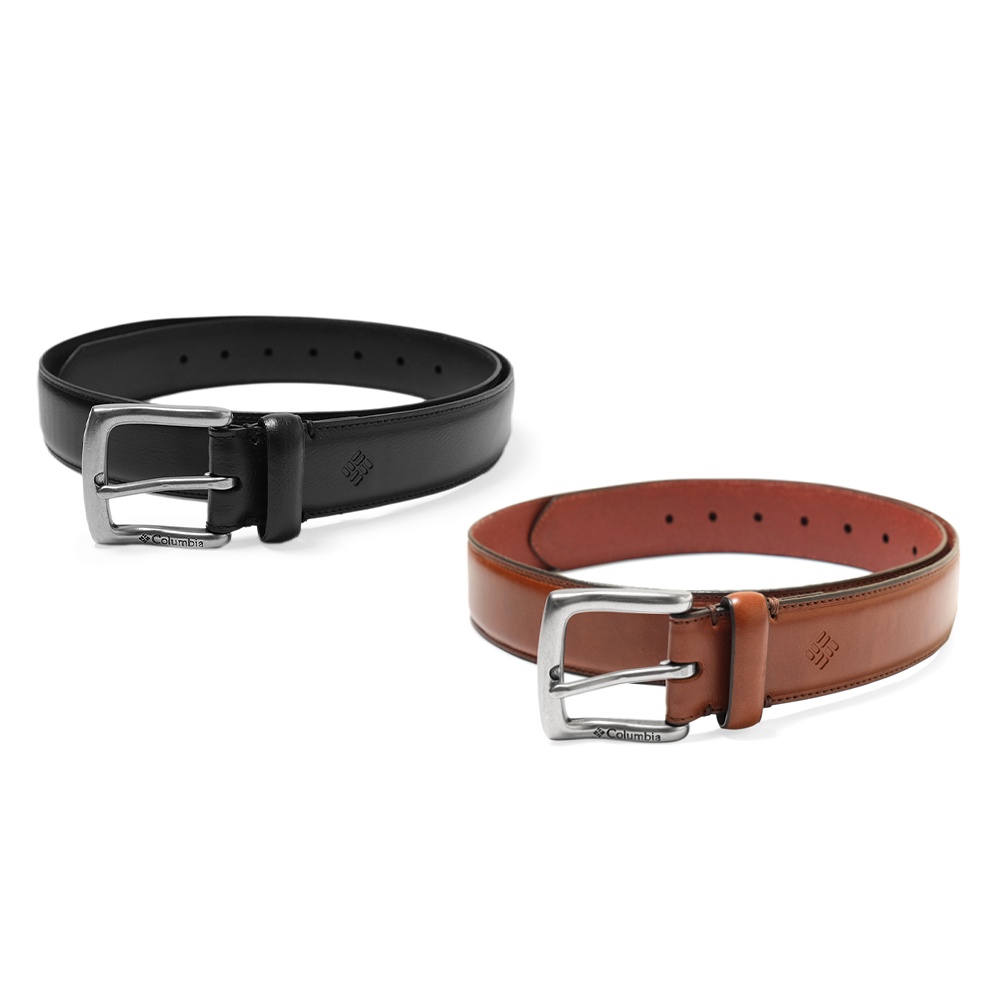 CLM Silver Buckle Leather Belt