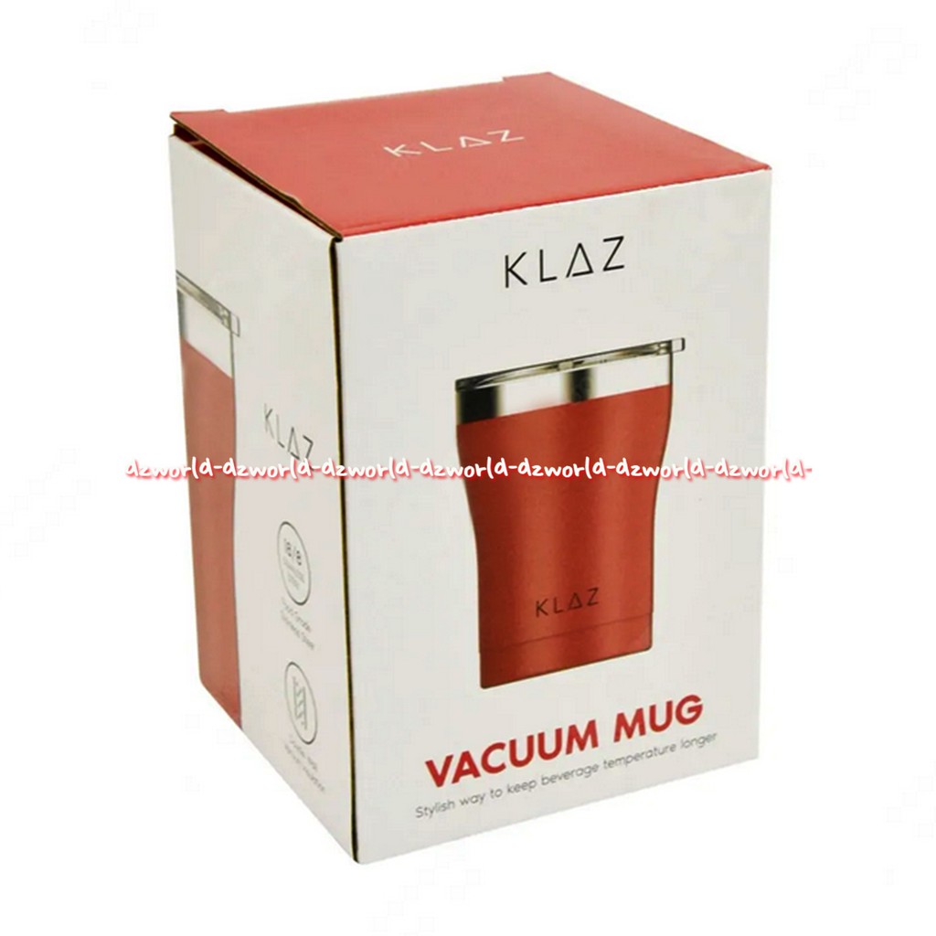 Klaz Vacuum Mug Cup Holder Gelas Dengan Tutup Suhu Tahan Panas Lama Cocok Untuk Gelas Di Mobil