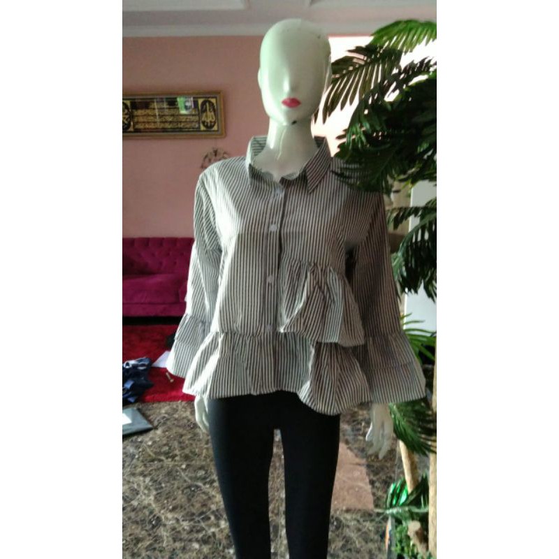 Atasan Wanita -Kemeja Wanita Casual-Korean Style -Maudy Shirt Wanita-1